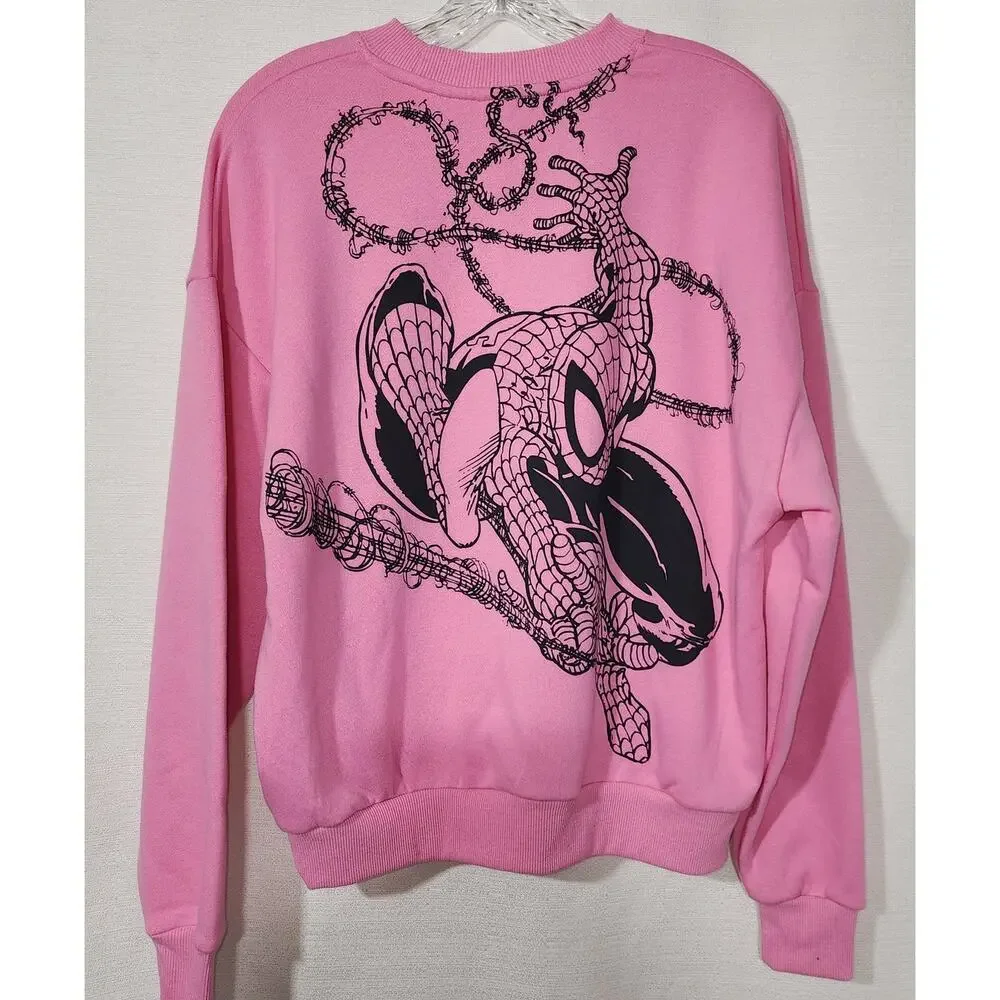 New york Spider-Man sweatshirt women's XS NWT